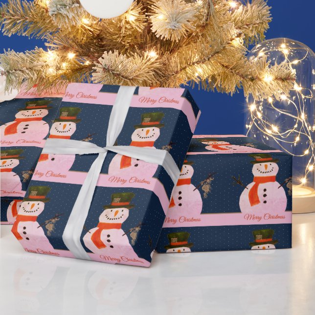 Weihnachtsschneemann Geschenkpapier (Feiertage)