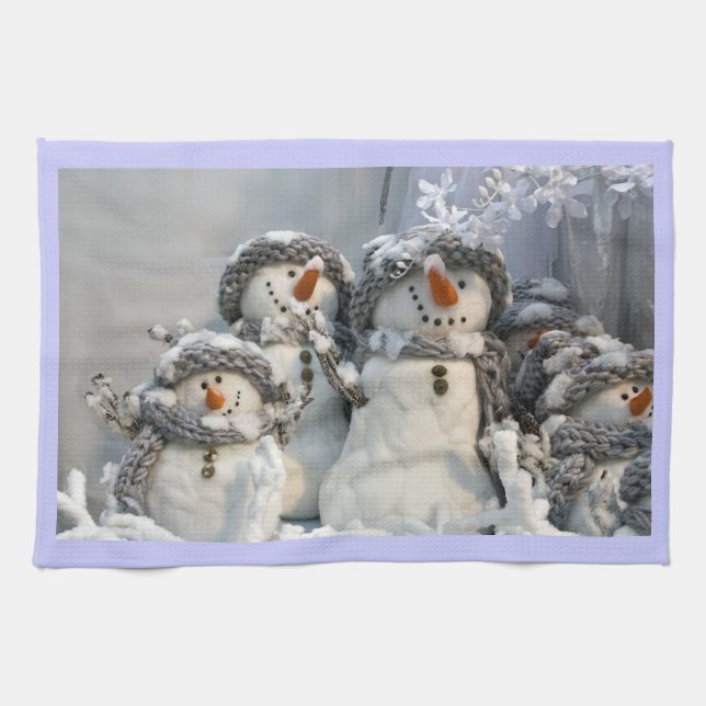 WeihnachtsSchneemann-Geschirrtuch Geschirrtuch (Horizontal)