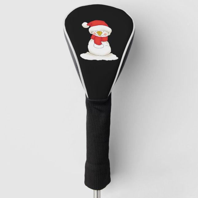 Weihnachtsschneemann Golf Headcover (Vorderseite)