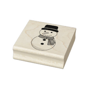 Weihnachtsschneemann Gummistempel