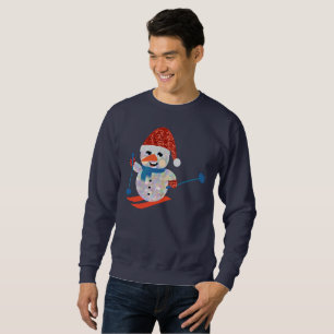 Weihnachtsschneemann Herrenpult Sweatshirt