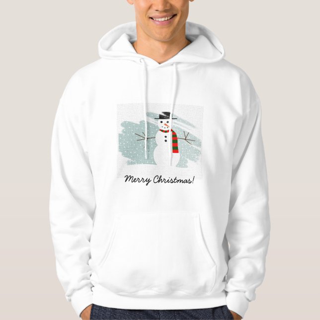 WeihnachtsSchneemann Hoodie (Vorderseite)
