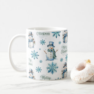 Weihnachtsschneemann Kaffeetasse