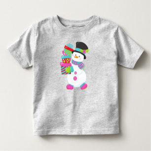 Weihnachtsschneemann, Karottennase, Geschenke, Ges Kleinkind T-shirt