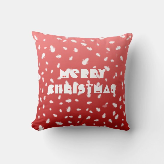 Weihnachtsschneemann Kissen (Vorderseite)