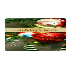 Weihnachtsschneemann Küche Leckerei Backlabel