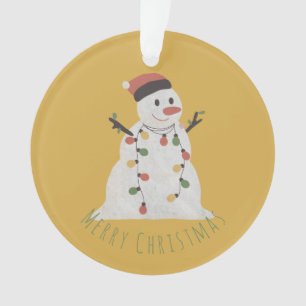 Weihnachtsschneemann mit Fairy Lights Ornament