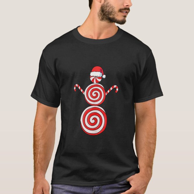 Weihnachtsschneemann Peppermint Candy Tank Top (Vorderseite)