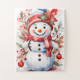 Weihnachtsschneemann Puzzle