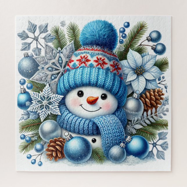 Weihnachtsschneemann  puzzle (Vertikal)