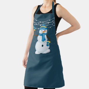 Weihnachtsschneemann Schürze