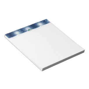 Weihnachtsschneemann SlipperyJoe grüner Schal m Notizblock