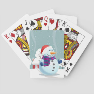Weihnachtsschneemann Spielkarten