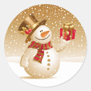 Weihnachtsschneemann Stickers