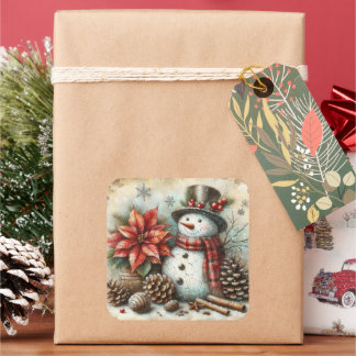 Weihnachtsschneemann Stickers
