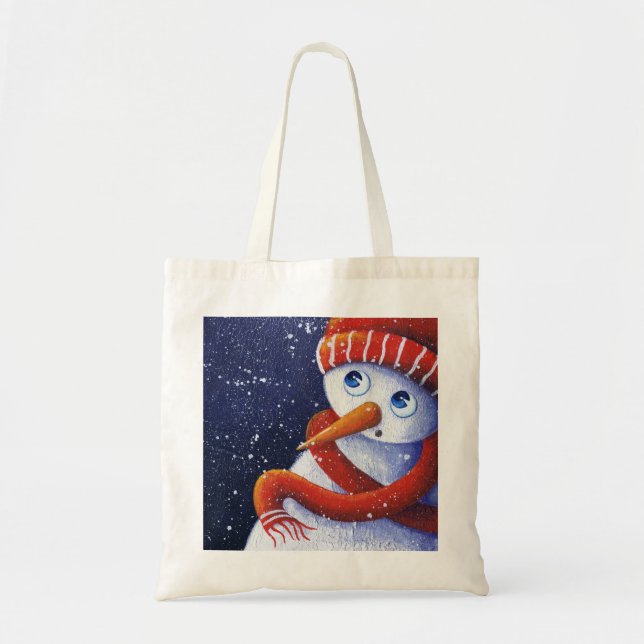 WeihnachtsSchneemann-Tasche Tragetasche (Vorne)