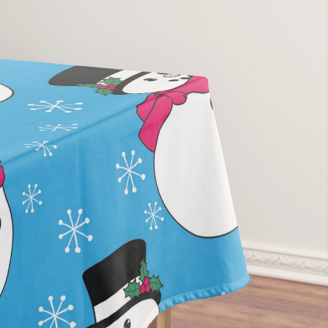 Weihnachtsschneemann Tischdecke (Beispiel)