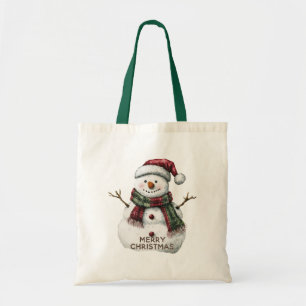 Weihnachtsschneemann Tragetasche