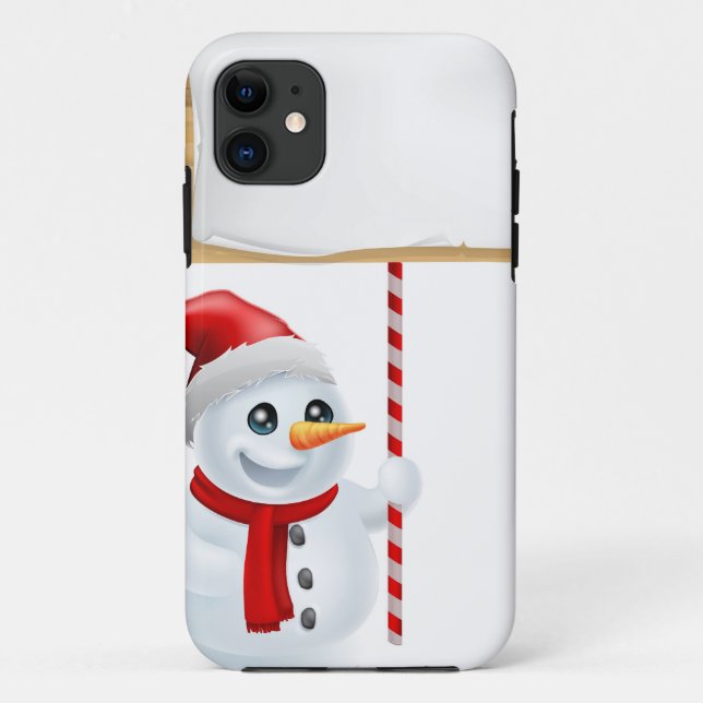 WeihnachtsSchneemann und -zeichen Case-Mate iPhone Hülle (Rückseite)