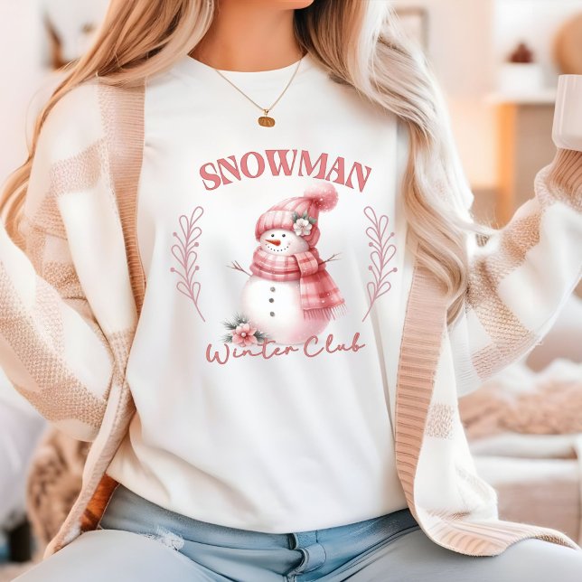 Weihnachtsschneemann Winterclub T-Shirt (Christmas t-shirt Snowman Winter Club)
