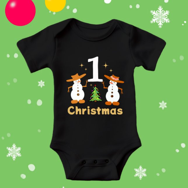 Weihnachtsschneemanns Baby Strampler (Von Creator hochgeladen)