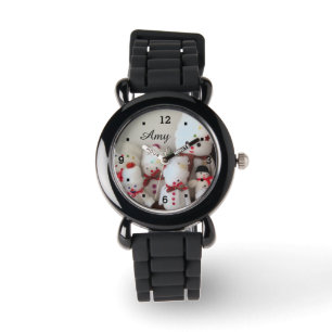 WeihnachtsSchneemannuhr Armbanduhr