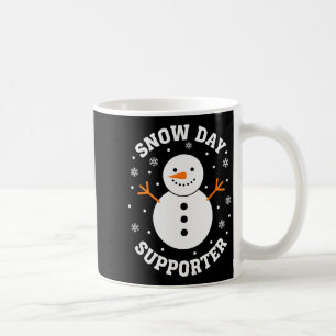 Weihnachtsschneetag Unterstützer Schneeflocke Schn Kaffeetasse
