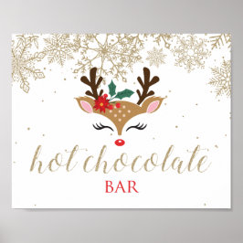 Weihnachtsschokolade Bar Gold Poster