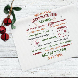 Weihnachtsschokolade Chip Cookie Rezept Weihnachte Geschirrtuch