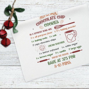 Weihnachtsschokolade Chip Cookie Rezept Weihnachte Geschirrtuch