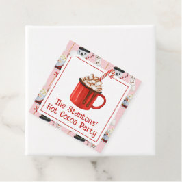 Weihnachtsschokolade Kakao-Party Geschenkanhänger