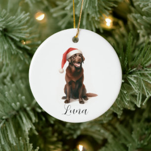 Weihnachtsschokolade Labrador Hundelhut Ornament