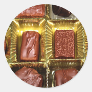 Weihnachtsschokolade Maßgeschneiderte Weihnachtska Runder Aufkleber