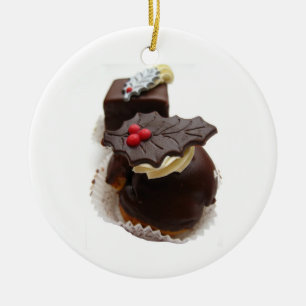Weihnachtsschokoladendekoration Keramik Ornament