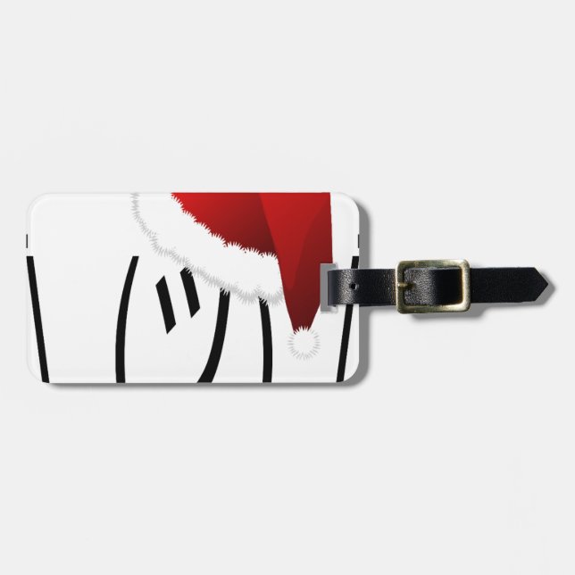 Weihnachtsschrei Gepäckanhänger (Vorderseite horizontal)