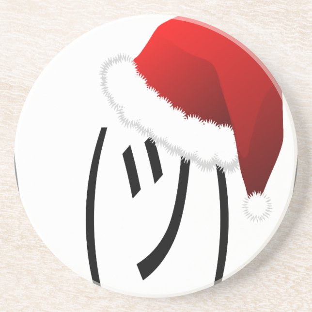 Weihnachtsschrei Getränkeuntersetzer (Vorne)