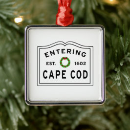 Weihnachtsschrei in Cape Cod Ornament Aus Metall