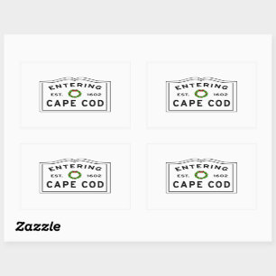 Weihnachtsschrei in Cape Cod Rechteckiger Aufkleber