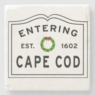 Weihnachtsschrei in Cape Cod Steinuntersetzer