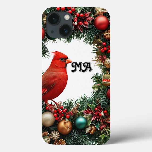 Weihnachtsschrei mit Kardinal Bird Case-Mate iPhone Hülle (Rückseite)