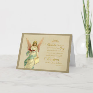 Weihnachtsschrift Vintag Reproduktion Karte