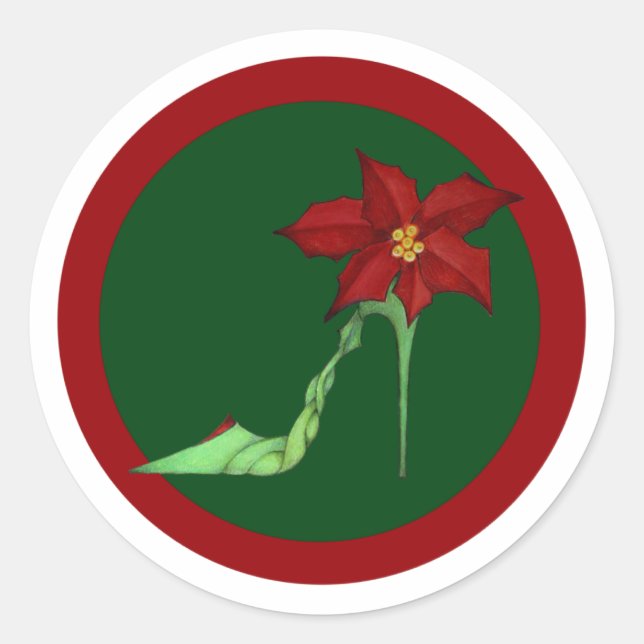 Weihnachtsschuhe Sticker (Vorderseite)