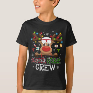 Weihnachtsschule Krankenpflege Crew Rentier Nurse T-Shirt
