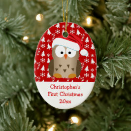 Weihnachtsschüssel Personalisierte Kinder/Kind/Ers Keramik Ornament