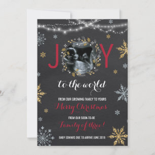 Weihnachtsschwangerschaft Ankündigung Weihnachts-F