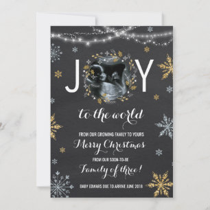 Weihnachtsschwangerschaft Ankündigung Weihnachts-F