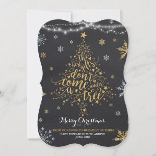 Weihnachtsschwangerschaft Ankündigung Weihnachtsju