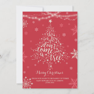 Weihnachtsschwangerschaft Ankündigung Weihnachtsju