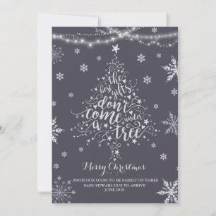 Weihnachtsschwangerschaft Ankündigung Weihnachtsju