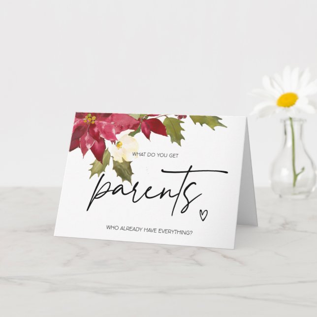 Weihnachtsschwangerschaft - Baby-Reveal für meine  Karte (Kleine Pflanze)